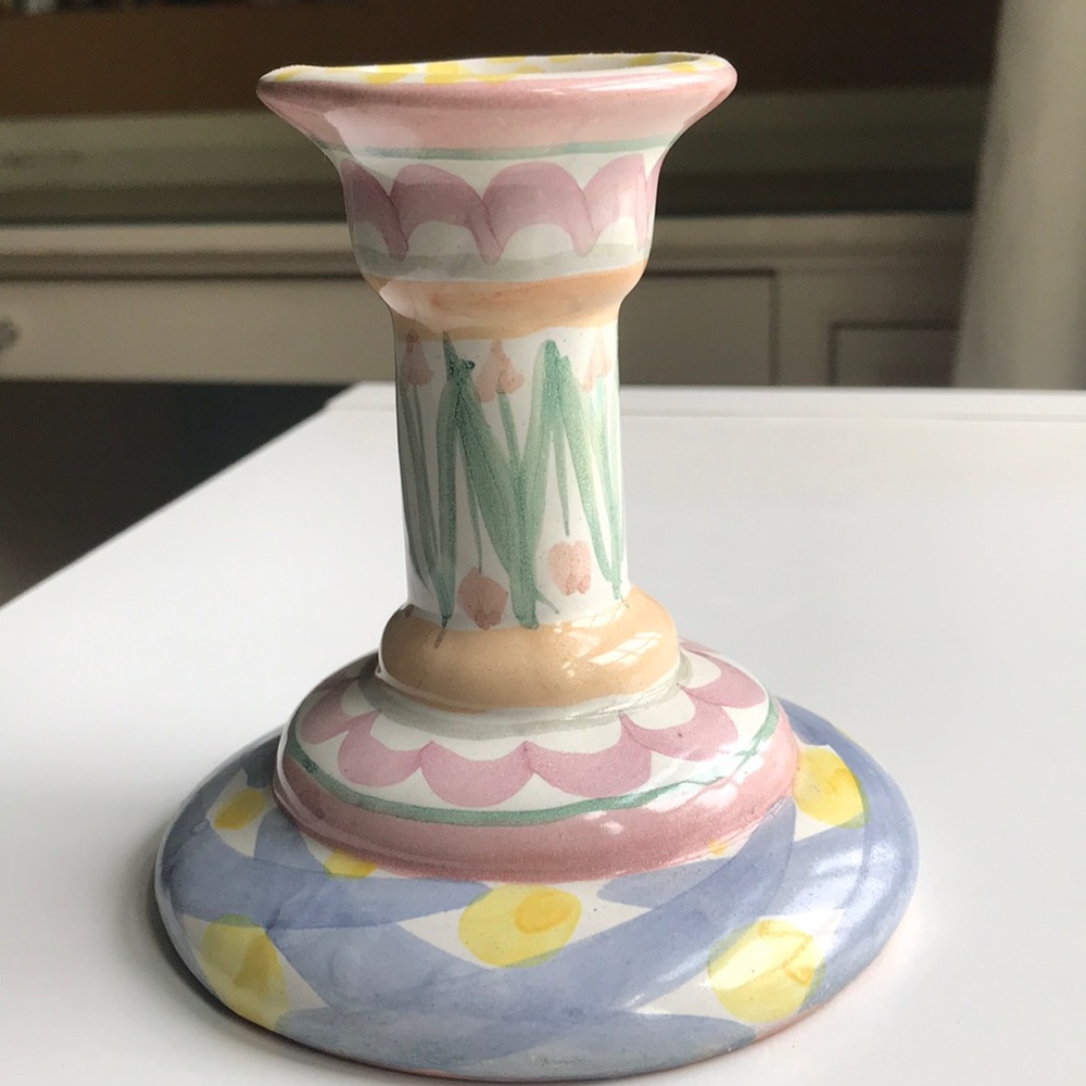 Mackenzie-Childs vintage 1996 5 inch candle holder - Picture 2 of 4